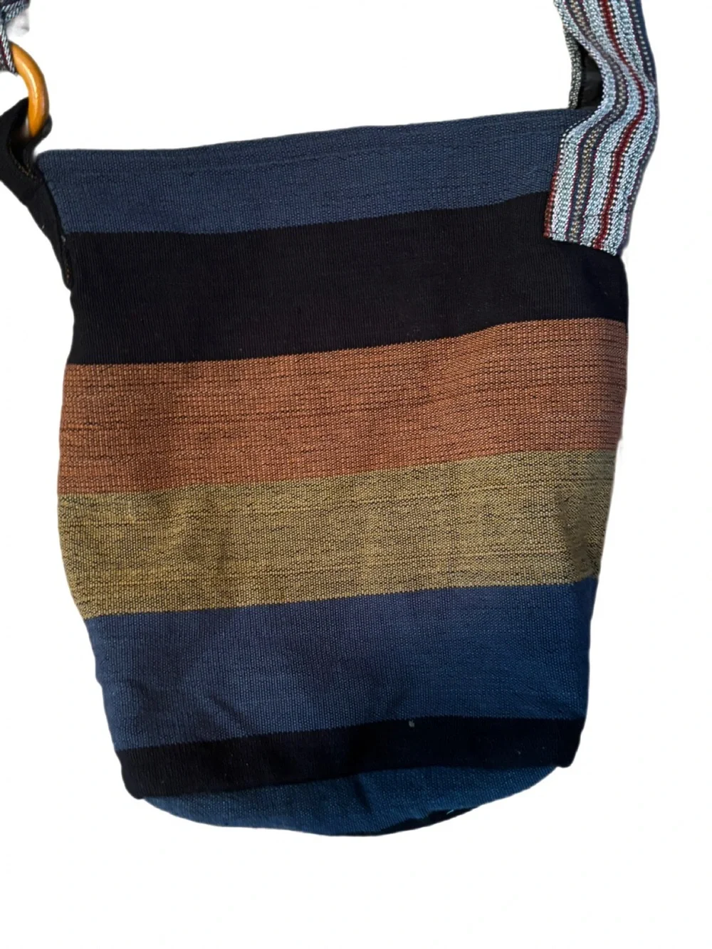 Hand-Woven Boho Striped Crossbody Sling Bag